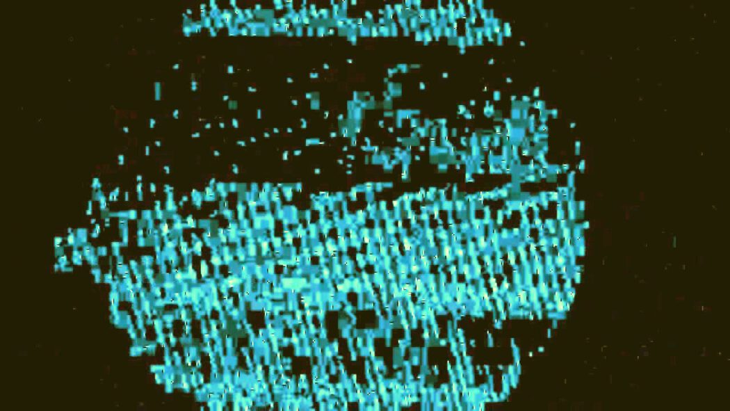 Blue Screen Glitch Texture - Pixel Effect Loop — Free Stock Footage Archive
