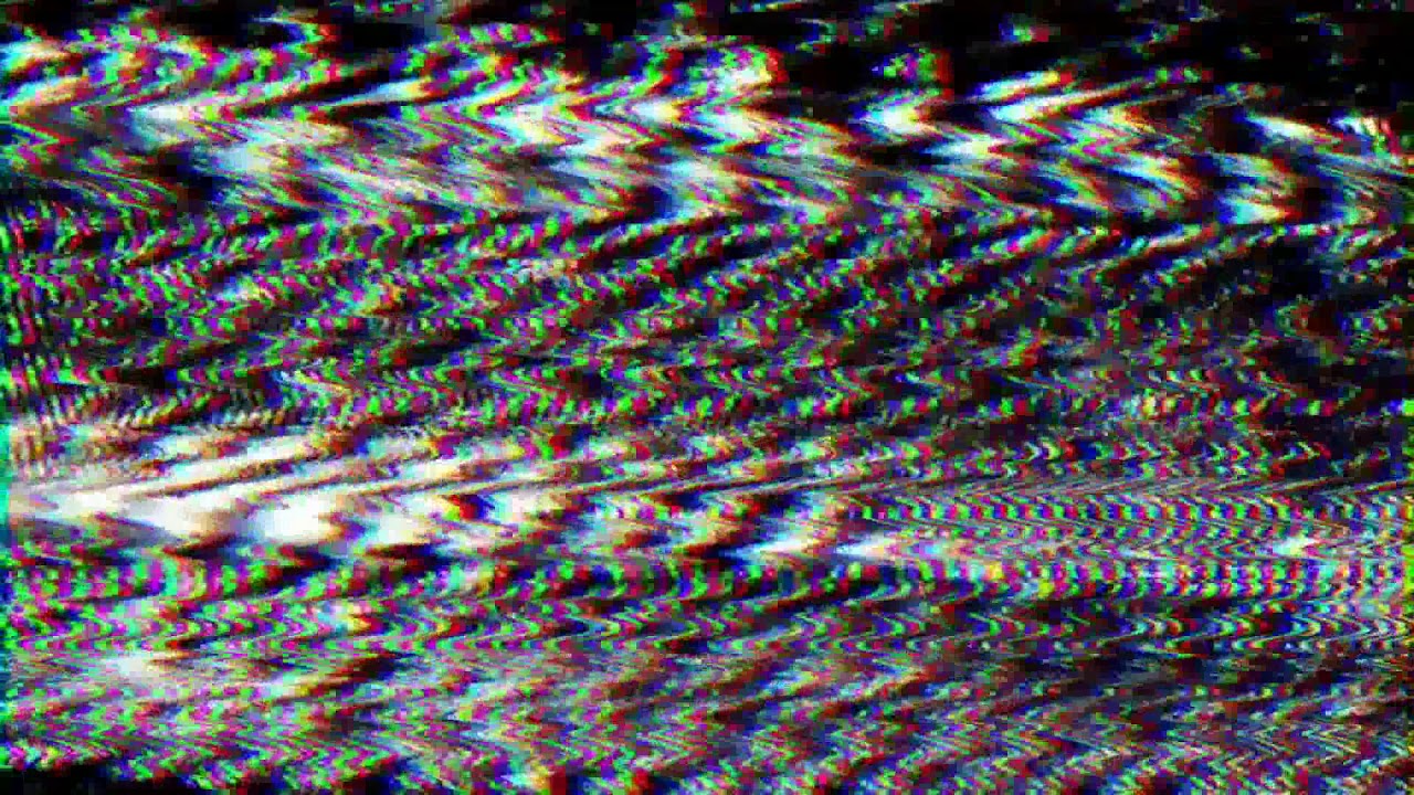 Static TV  Interference Glitch RGB 3D Effect 