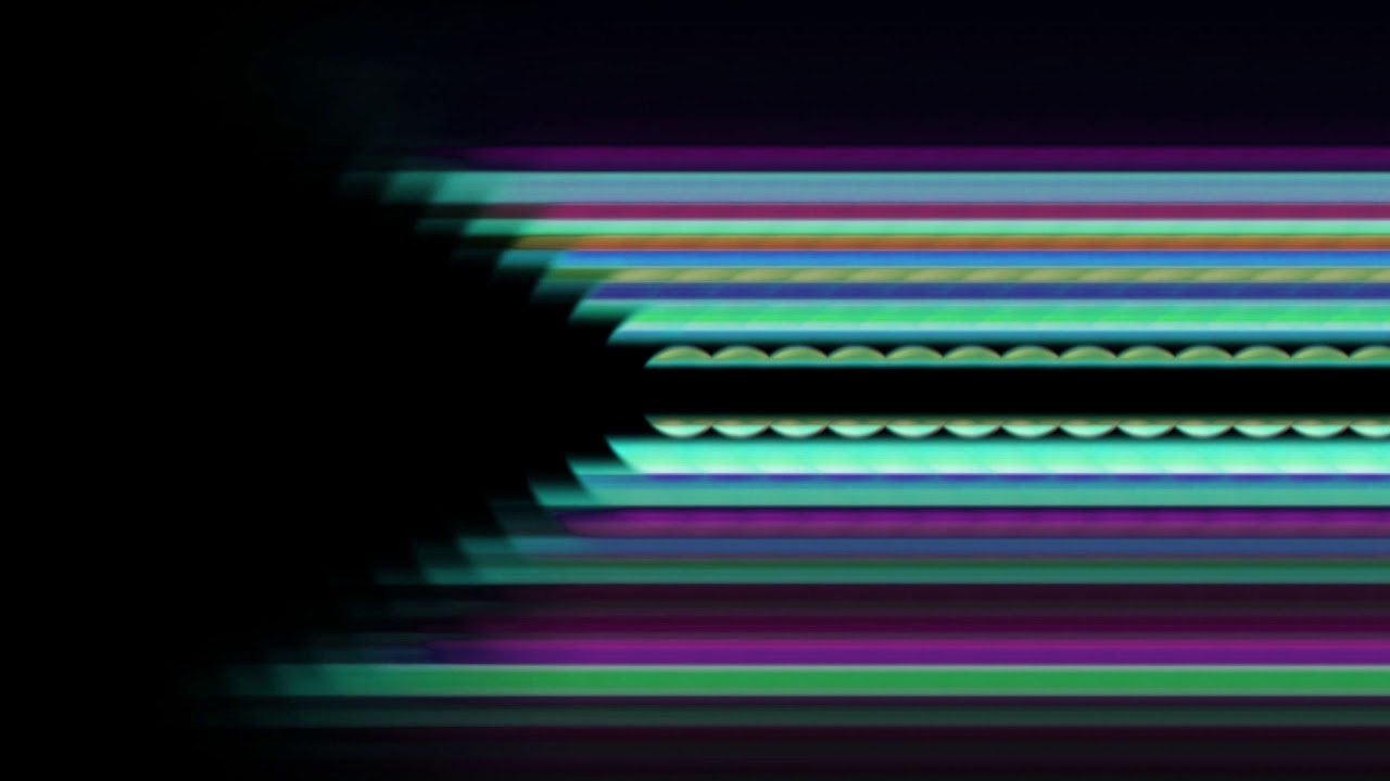 screen color band glitch overlay