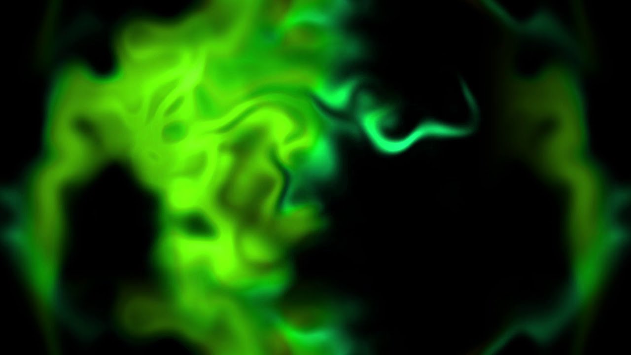 Abstract Green Fog - Moving Background - Effect Loop