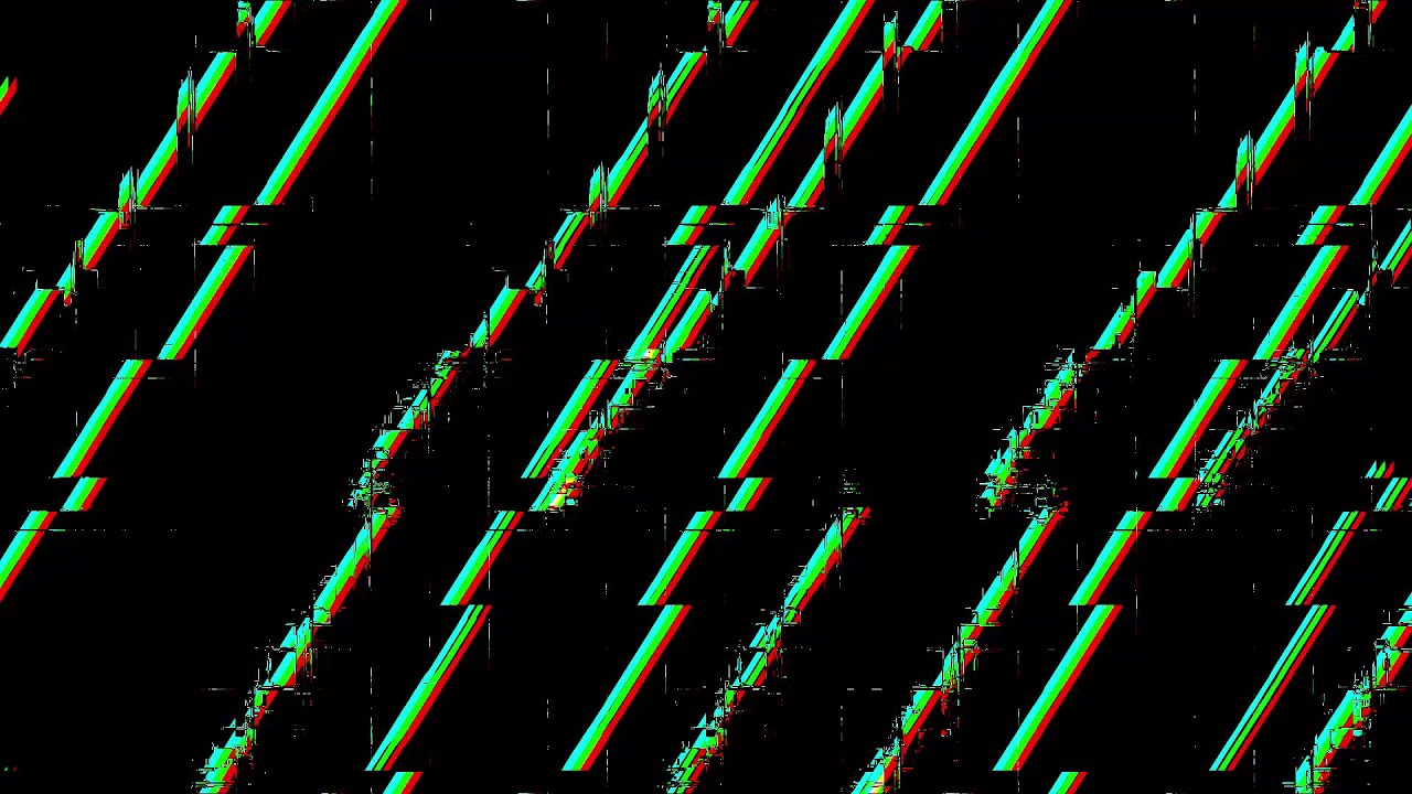 Abstract Static TV Lines - Glitch Effect Loop Overlay