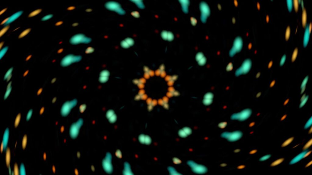 Glitchy RGB Square Particles Effect Loop