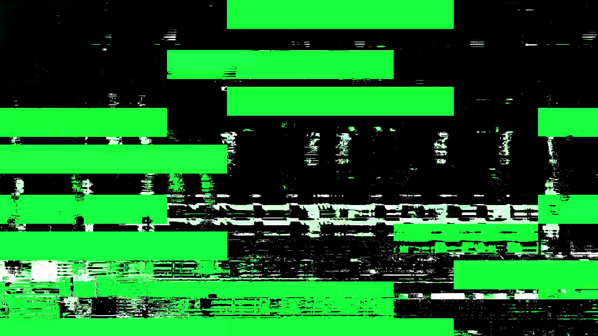 Digital Broken Screen Glitch Effect in Pixelated Style with