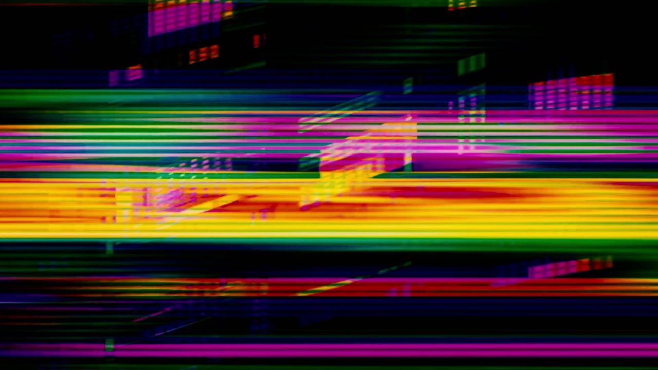 Light Leak Effect Digital Night Lights Glitch Screen Loop — Free