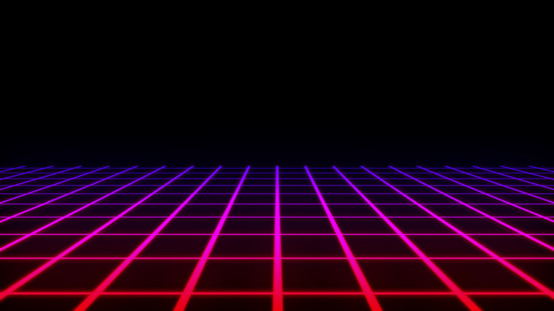 Infinite 80s Retro Future Grid Floor - Loop Effect