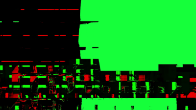 Digital decay elements. Television glitch effects, screen white