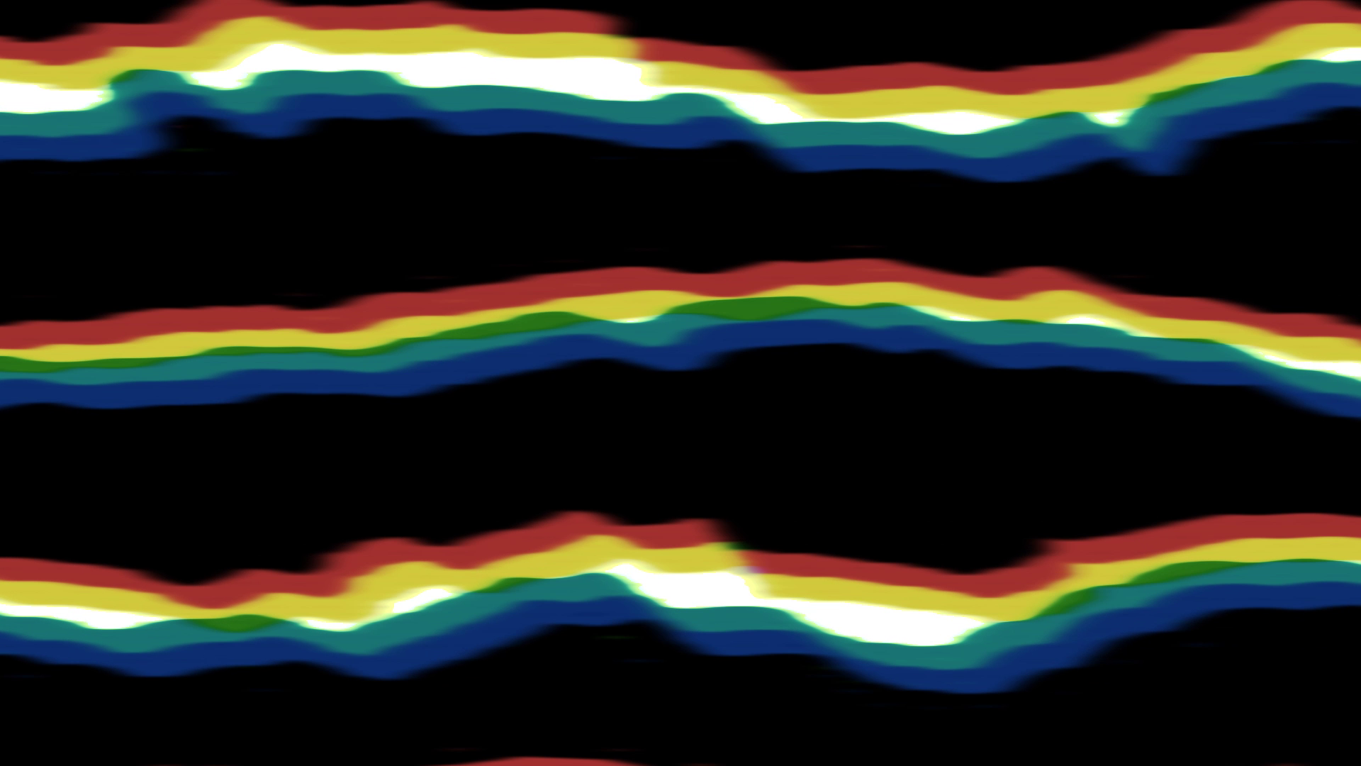 Wiggling Wave Lines RGB Loop — Free Stock Footage Archive